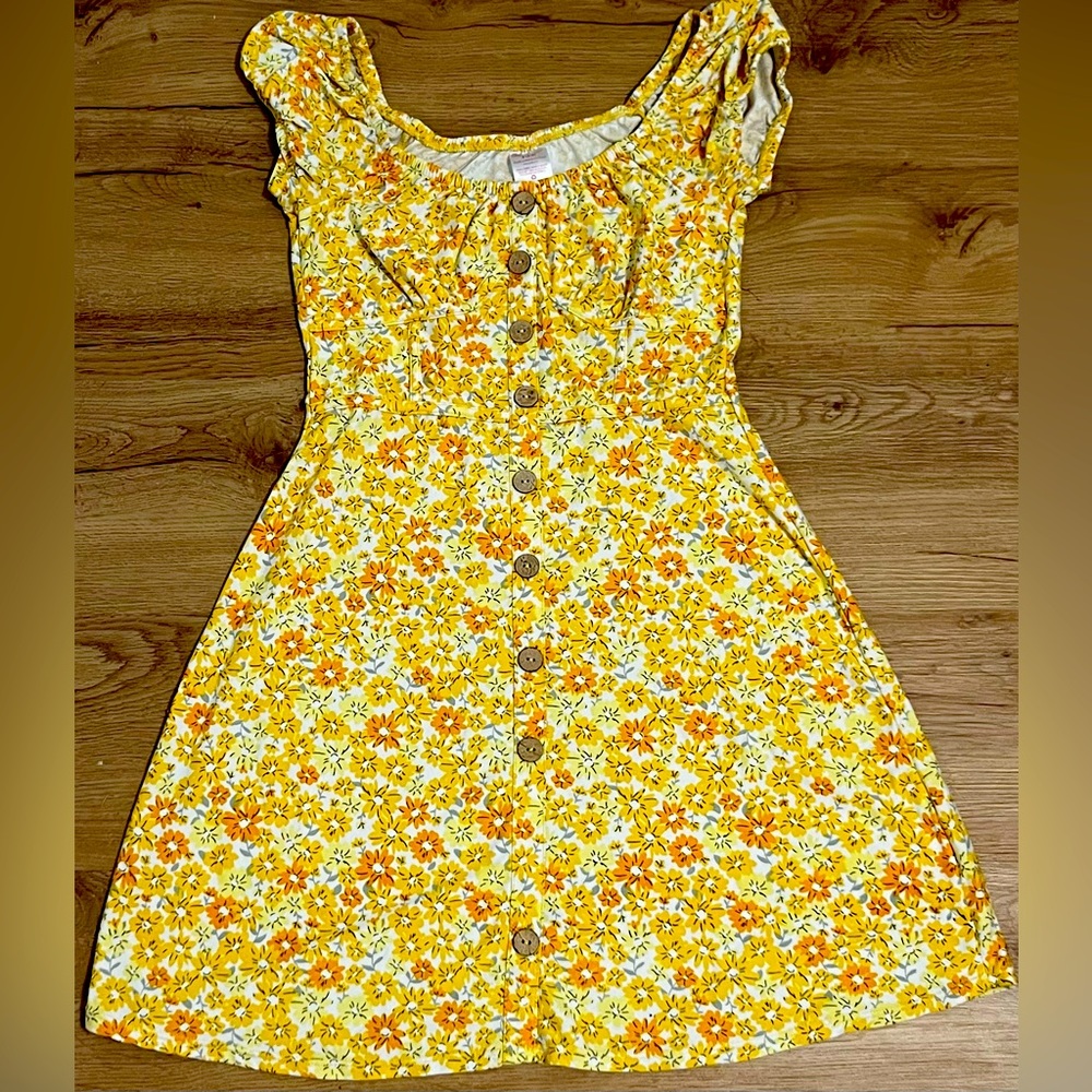 No Boundaries : Yellow Flower Dress